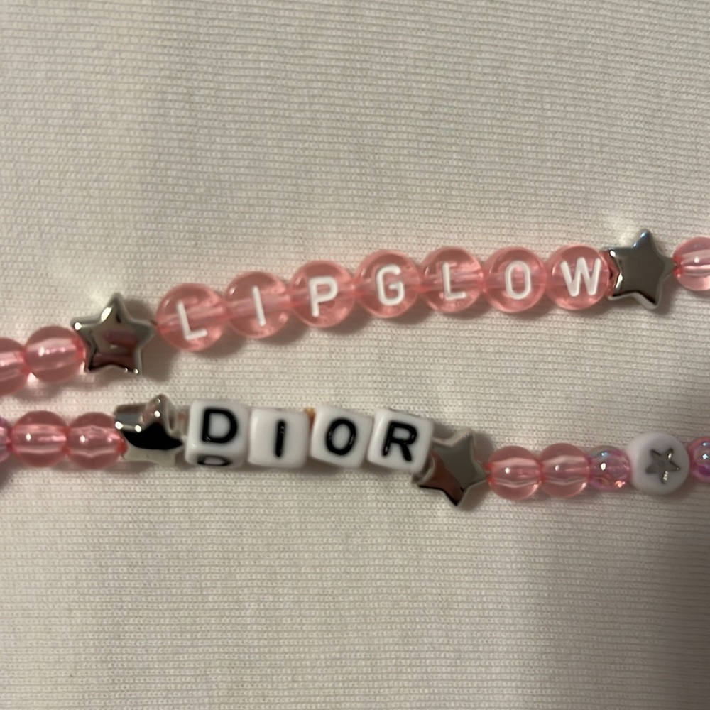 Dior Pink Beaded Phone Strap - Picture 4 of 6